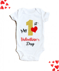 Personalised First Valentine Day Romper
