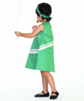 Applique Dress Mineral Green