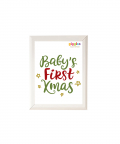 Baby`s First Xmas Wall Frame