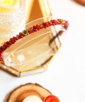 Xmas Santa Crimson Jewels Hairband - Red