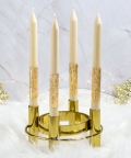 Set Of 4 Guidance Taper Candles - Cinnamon Roll Scented