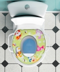 Penguins Green Potty Seat With Handle