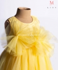 Yellow Floral Fluff Dress