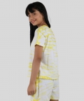 Yellow Tie Dye Pure Cotton Nightwear Set