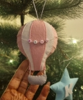 Hot Air Balloon Christmas Ornament