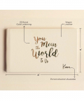 You Mean The World To Us - Baby Visitor Book 