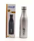 Insulated Silver Color Water Bottle Splash1001 - 1 L