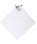 Baby Moo Mooing Cow White Hooded Towel
