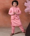 Parvaaz - Kurta Pyjama Set With Nehru Jacket- Set Of 3