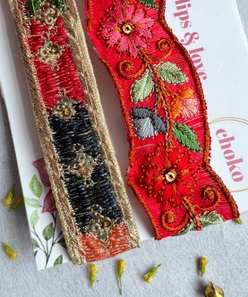 Embroidered Tapestry Headband Set