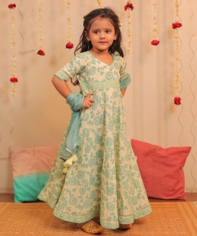 Lily Long Anarkali With Dupatta