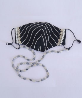 Marble Print Mask Chain For Adult