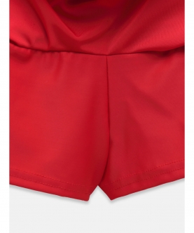 Single Piece Swimsuit Red