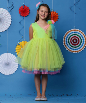 Multi Colored Fabulous Layered Dress