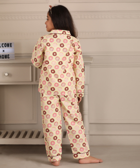 Personalised Donut Disturb Pajama Set For Kids