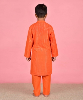 Orange Kurta Set