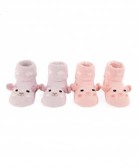 Little Piggies Pink And Purple Socks (Pack Of 2)