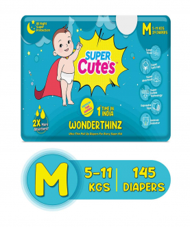 Wonder Thinz | Pant Style Ultra Premium Diaper For 2X Absorption - M (145 Pieces)