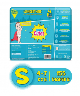 Wonder Thinz | Pant Style Ultra Premium Diaper For 2X Absorption - S (155 Pieces)