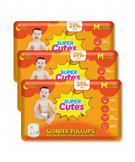 Wonder Pullups | Pant Style Premium Diaper For Superior Absorption - M (108 Pieces)