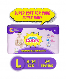 Super Cute's Premium Wonder Pullups Diaper - 34 Pieces