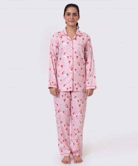 Personalised Christmas Unicorn Pajama Set For Women