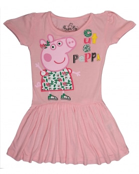 Peppa Pig Kids Dress Peach Cute Peppa