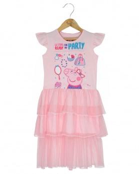 Peppa Party pink knit dress