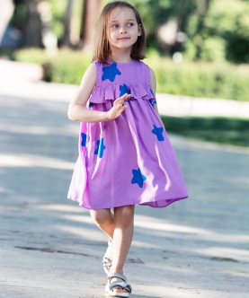 Tinkerbell Dress Lilac And Stars