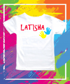 Personalised Let's Naacho Holi T-Shirt