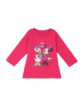  Minnie Friends Girls Sweatshirt Fuchsia