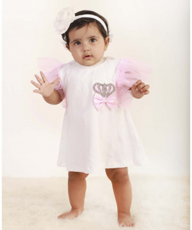 A-Line Swaroski Baby Dress Romper
