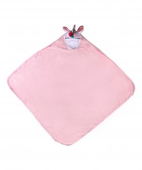 Baby Moo Everything Is Magical With A Unicorn Pink Hooded Towel