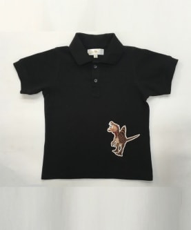Black Dino Polo T_Shirt