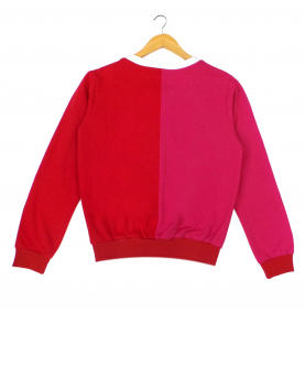 Love Sweatshirt In Red And Pink 