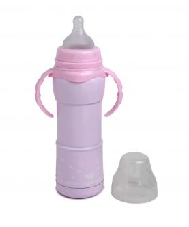Baby Moo Hold Me With 2 Hands 240 ml Feeding Bottle Pink