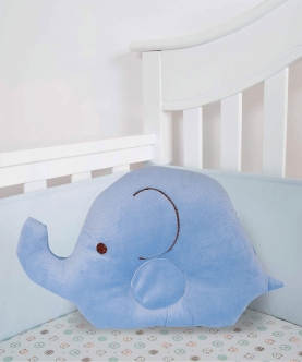Elephant Shaped Blue Baby Pillow