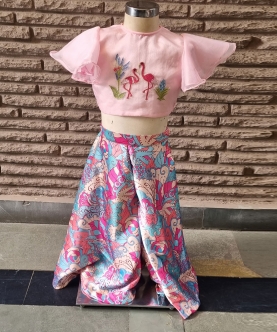 Flamingo Skirt Set