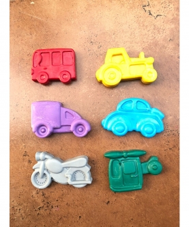 Jumbo Vehicles Set Of 6 Crayons