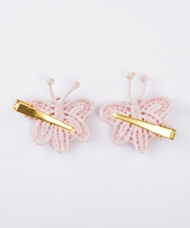 Blushing Butterfly Beauty Hairclip Pair