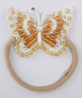 Golden Glow Butterfly Hairtie Hairband