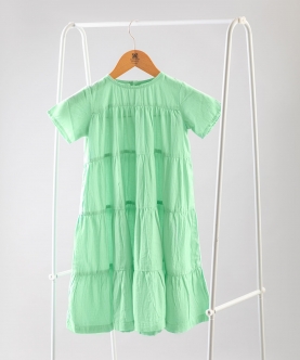 Green Ash Tiered Midi Dress