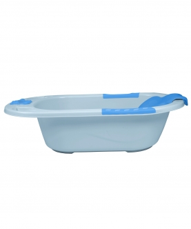 Blue Bath Tub With Bather