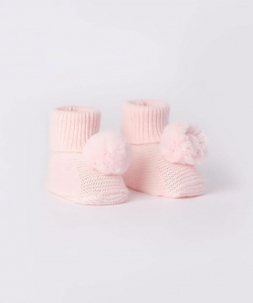 Socks With Pompom For Babies Minibanda
