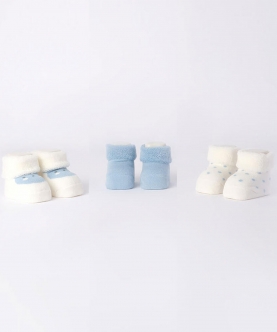Three Pairs Of Baby Socks Minibanda
