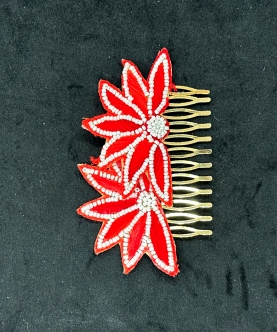 3D flower clips - set of 2