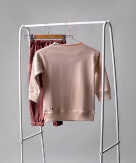 Pastel Rose Sweatshirt Set