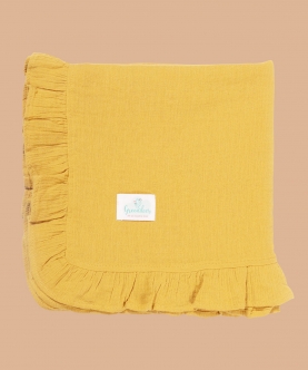 100% Crinkle Cotton Rust Swaddle Cloth