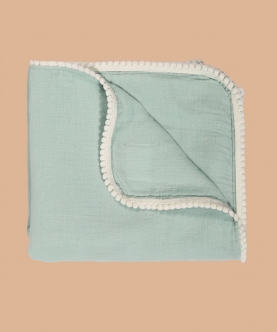 100% Crinkle Cotton Sea Weed Swaddle Cloth