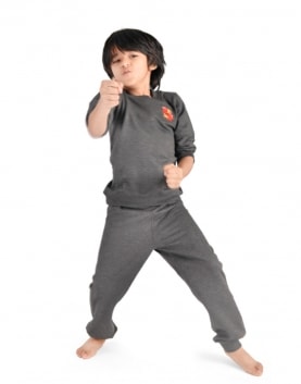 Kids Tracksuit W/ Boxing Gloves Thread Emb Motif